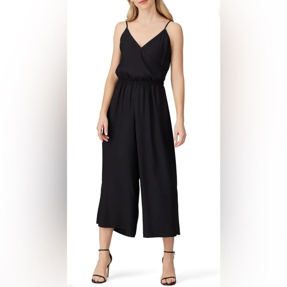 Habitual  Black Cut out Back Cropped Jumpsuit
